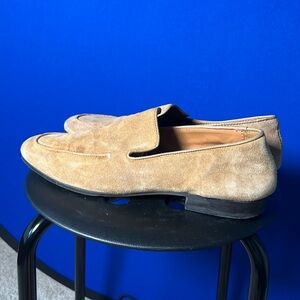 Zara man suede leather slip on dress shoes